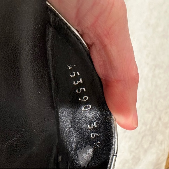 Stella McCartney Elyse Indium Star Platform Sandals Silver Metallic Size 36.5 - Picture 8 of 8